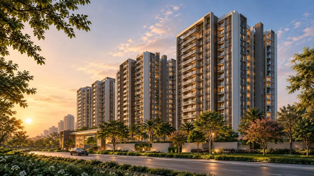 SOBHA Hennur residential towers set among landscaped gardens